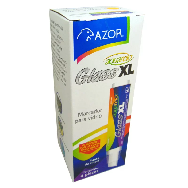 MARCADOR AQUARELO GLASS 22025 BLANCO ATADO DE 4 PZAS.