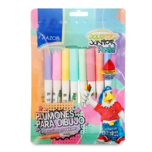 MARCADOR AQUARELO JUNIOR PASTEL C/8 2928P ATADO DE 2 PZAS.
