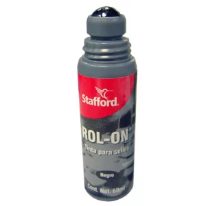 TINTA PARA SELLOS STAFFORD 60ML NEGRO ATADO DE 4 PZAS.