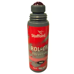 TINTA PARA SELLOS STAFFORD 60ML ROJA ATADO DE 4 PZAS.