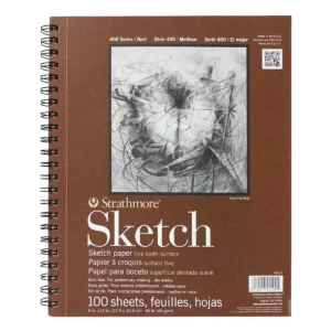 CUADERNO P/BOCETOS GRANO FINO 100HJS 22.9X30.5CMS.
