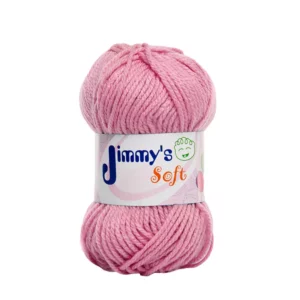 ESTAMBRE JIMMY´S SOFT LISO 50GRS ROSA CLARO ATADO DE 6 PZAS.