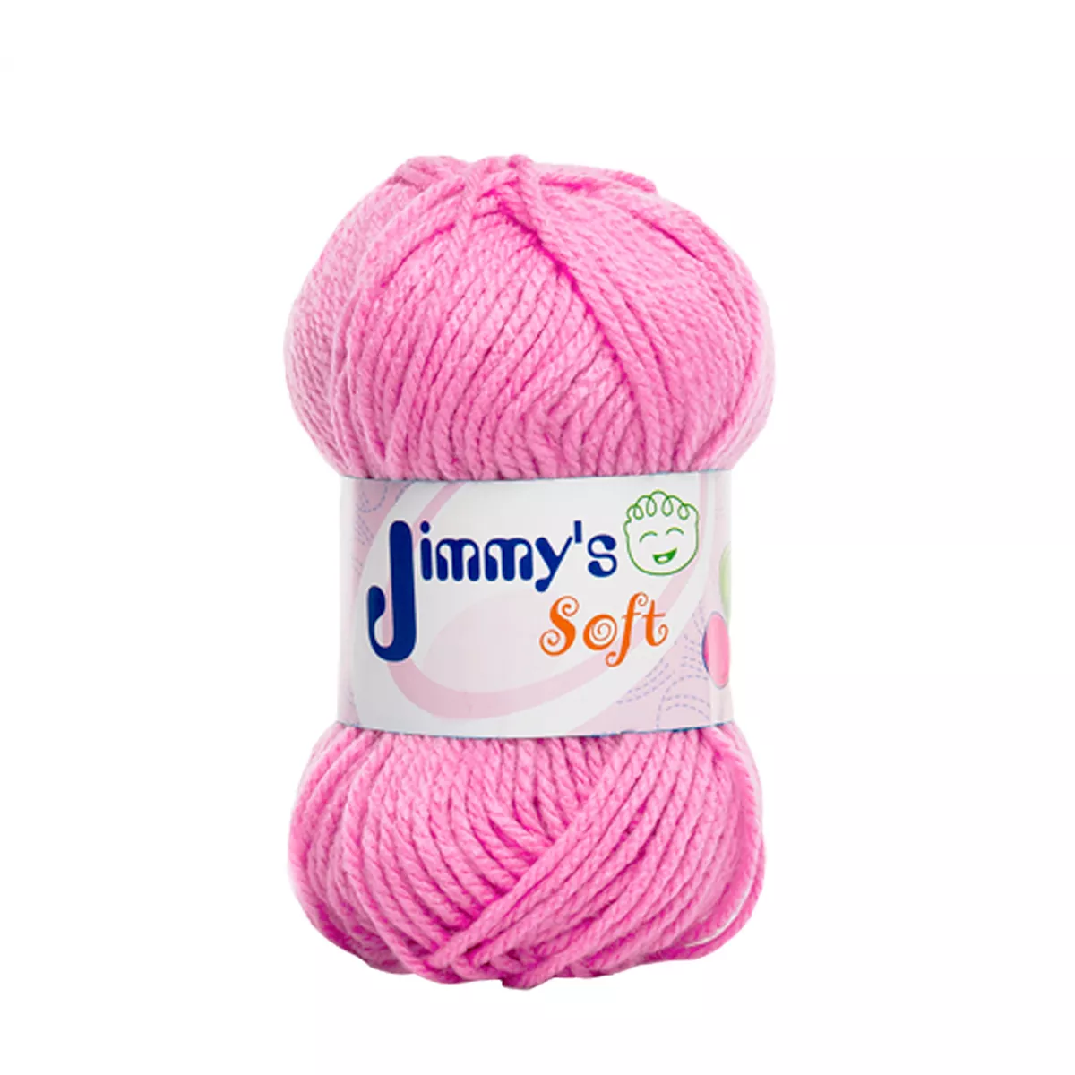 ESTAMBRE JIMMY´S SOFT LISO 50GRS ROSA ATADO DE 6 PZAS.