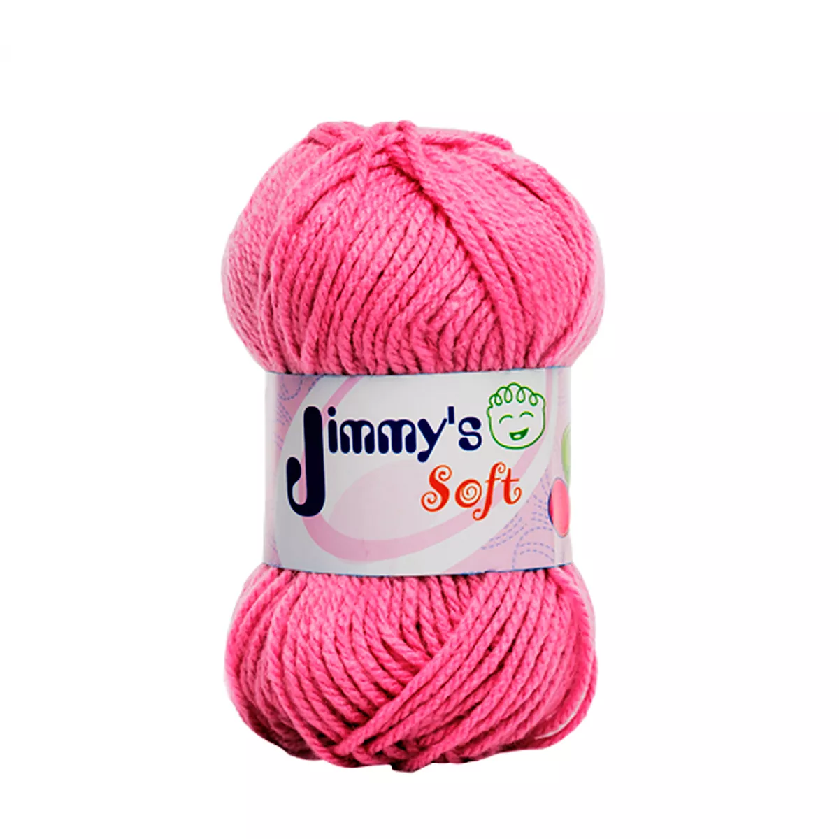 ESTAMBRE JIMMY´S SOFT LISO 50GRS ROSA MEXICANO ATADO DE 6 PZAS.