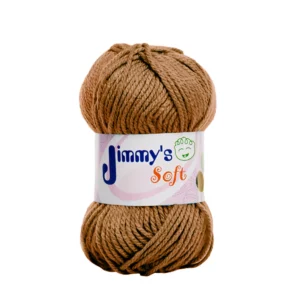 ESTAMBRE JIMMY´S SOFT LISO 50GRS CAFE ATADO DE 6 PZAS.