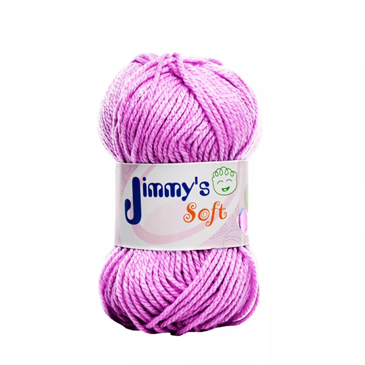 ESTAMBRE JIMMY´S SOFT LISO 50GRS LILA ATADO DE 6 PZAS.