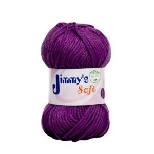 ESTAMBRE JIMMY´S SOFT LISO 50GRS MORADO ATADO DE 6 PZAS.