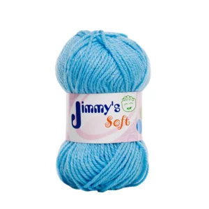 ESTAMBRE JIMMY´S SOFT LISO 50GRS AZUL ATADO DE 6 PZAS.