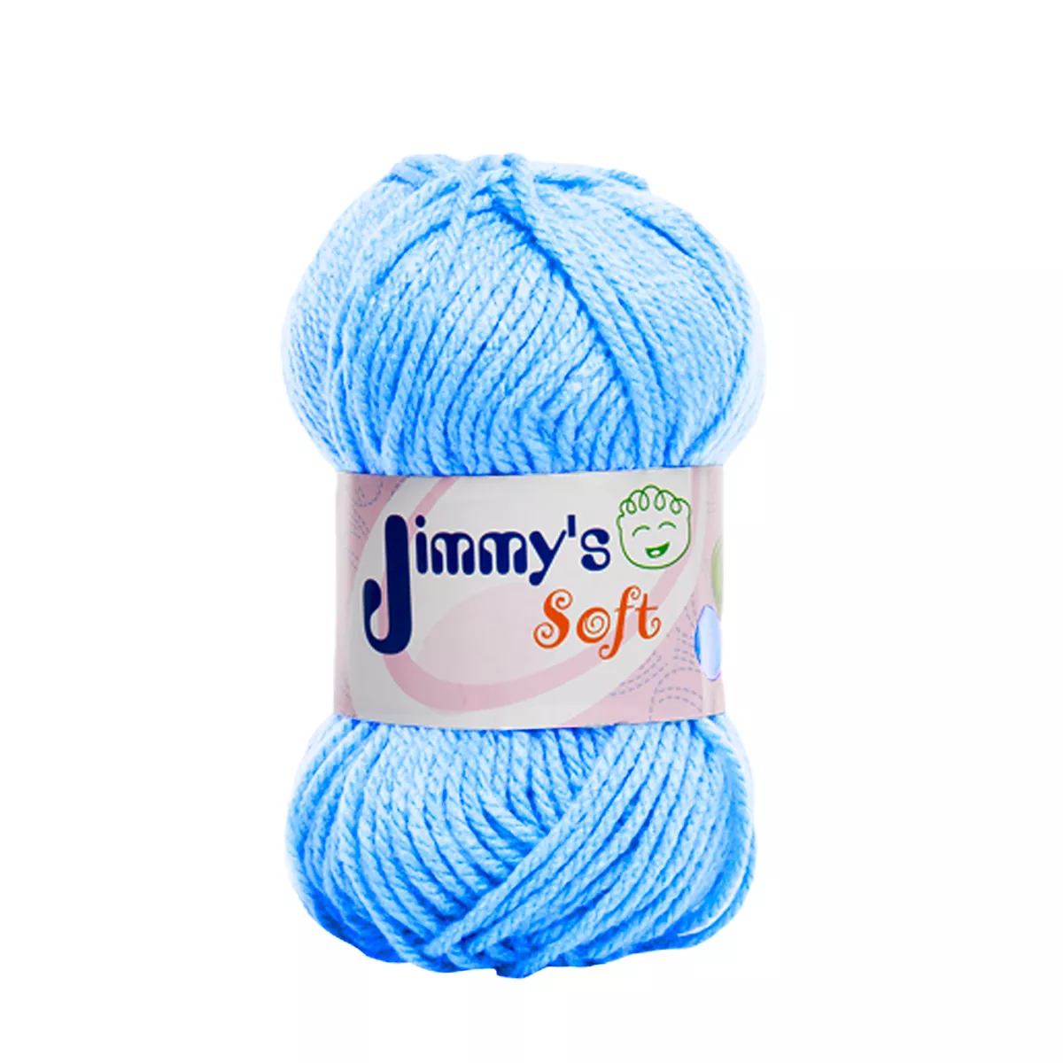ESTAMBRE JIMMY´S SOFT LISO 50GRS CELESTE ATADO DE 6 PZAS.