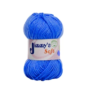 ESTAMBRE JIMMY´S SOFT LISO 50GRS AZUL REY. ATADO DE 6 PZAS.