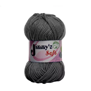 ESTAMBRE JIMMY´S SOFT LISO 50GRS GRIS OBSCURO ATADO DE 6 PZAS.