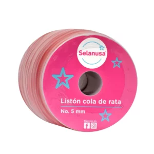 LISTON COLA DE RATA 100M NO. 5 ROJO