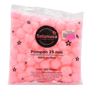 POM PON NO. 25 C/100 COLORES SOLIDOS
