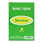 BLOCK REMISION SEGURIDAD 1/8 81HJS TRIPLICADO R3 ATADO DE 10 PZAS.