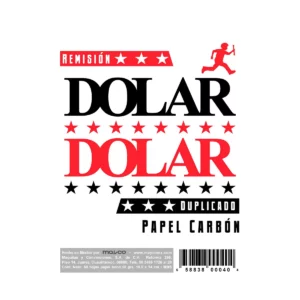 BLOCK REMISION DOLAR 1/8 50HJS DUPLIDADO C/CARBON RD5 ATADO DE 10 PZAS.