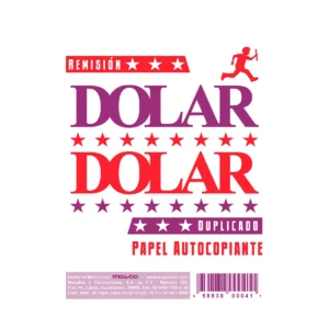 BLOCK REMISION DOLAR 1/8 44HJS AUTOCOPIANTE RD6 ATADO DE 10 PZAS.