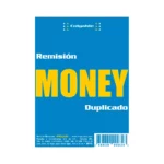BLOCK REMISION MONEY 1/8 40HJS DUPLICADO MY2 ATADO DE 10 PZAS.