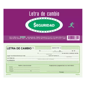 BLOCK LETRA DE CAMBIO 50HJS 8604 ATADO DE 5 PZAS.