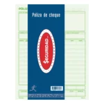 BLOCK POLIZA CHEQUE CARTA DUPLICADO 50HJS 1013 ATADO DE 3 PZAS.