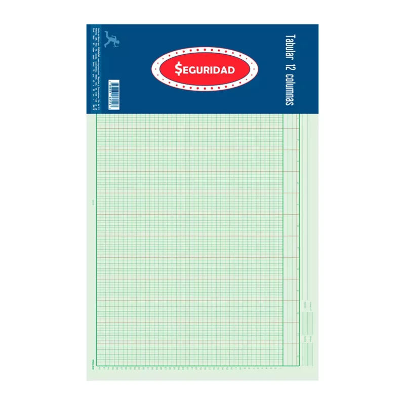 TABULAR CON CONCEPTO 12 COLUM 50HJS 3412. ATADO DE 3 PZAS.