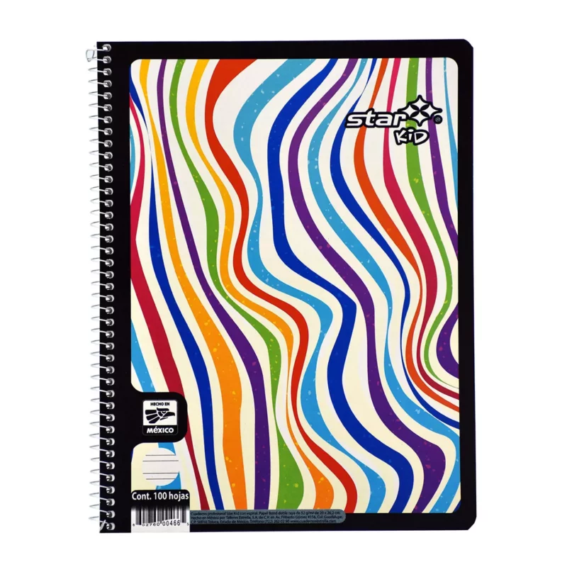 CUADERNO PROFESIONAL CORTO 100HJS ATADO DOBLE RAYA ATADO DE 9 PZAS.