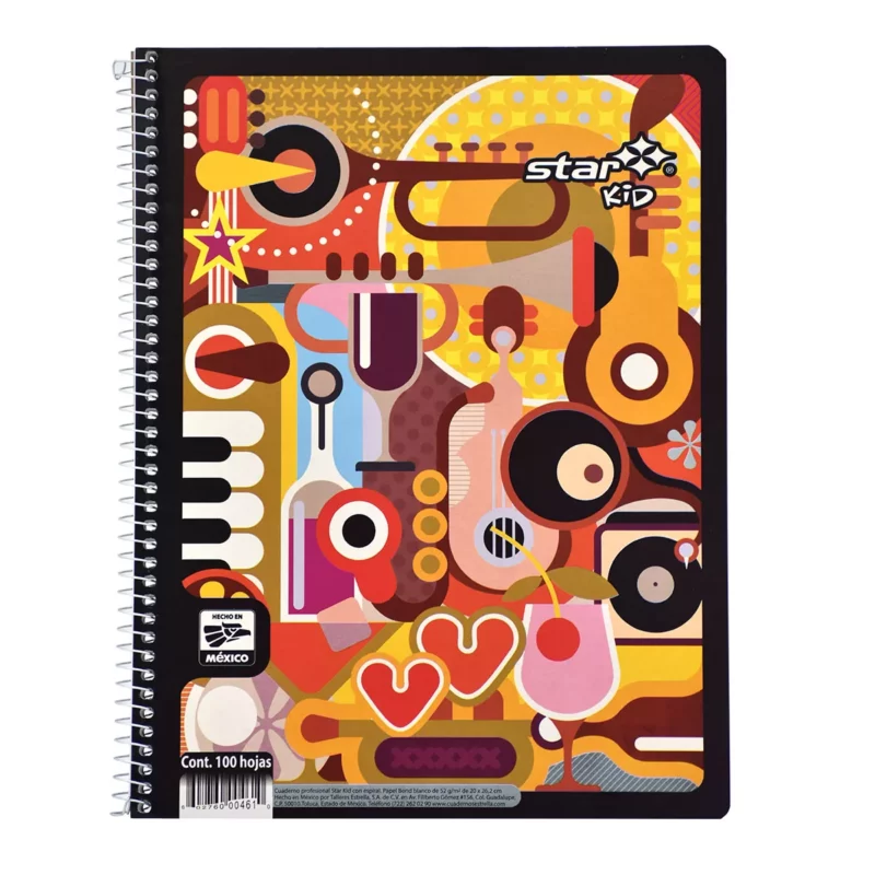 CUADERNO PROFESIONAL CORTO 100HJS ATADO BLANCO ATADO DE 9 PZAS.