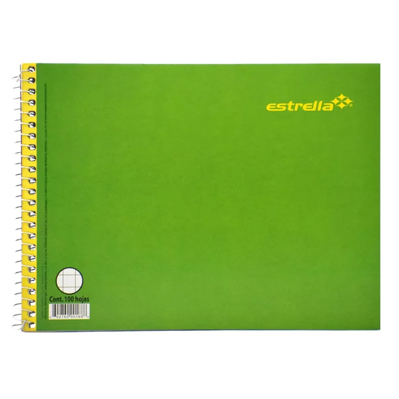 CUADERNO ITALIANO 100HJS ESPIRAL C7 ATADO DE 8 PZAS.