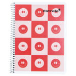 CUADERNO FRANCES 100HJS ESPIRAL BLANCO ATADO DE 7 PZAS.