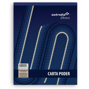 BLOCK CARTA PODER  50HJS ESTRELLA ATADO DE 5 PZAS.