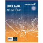 BLOCK CARTA MILIMETRICO 50HJS 0017 ATADO DE 5 PZAS.