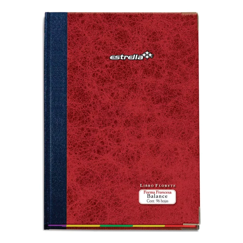 LIBRO FLORETE 96HJS BALANCE ATADO DE 2 PZAS.