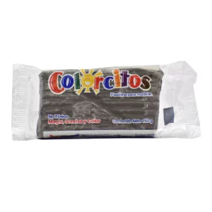 PLASTILINA COLORCITOS 180GRS GRIS OBSCURO ATADO DE 5 PZAS.