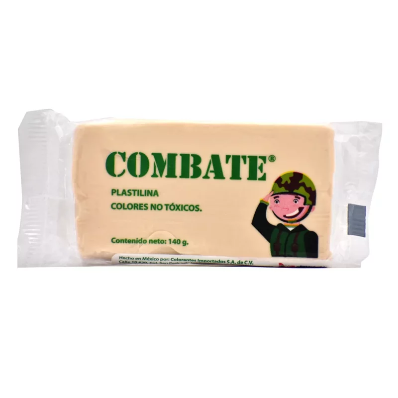 PLASTILINA COMBATE 140GRS CARNE ATADO DE 5 PZAS.