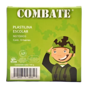 PLASTILINA COMBATE C/10 BARRITAS ATADO DE 5 PZAS.