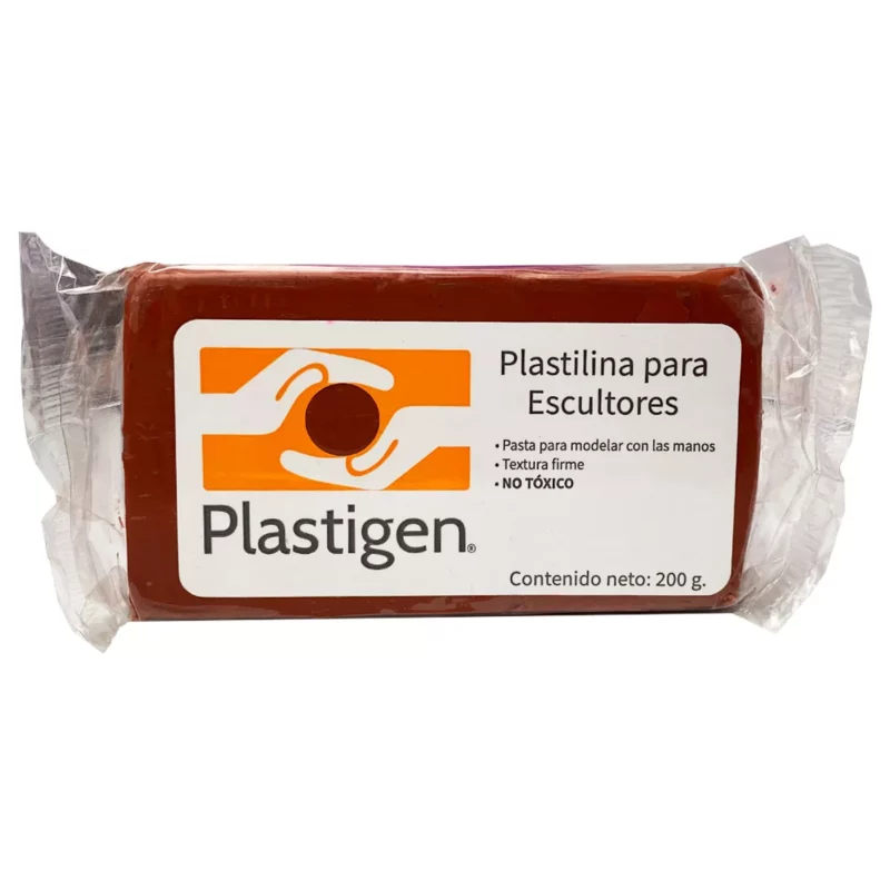 PLASTILINA PARA ESCULTOR 200GRS TERRACOTA ATADO DE 2 PZAS.