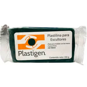 PLASTILINA PARA ESCULTOR 200GRS VERDE OSCURO ATADO DE 2 PZAS.
