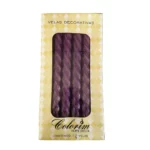 VELA ESPIRAL C/12 MORADO