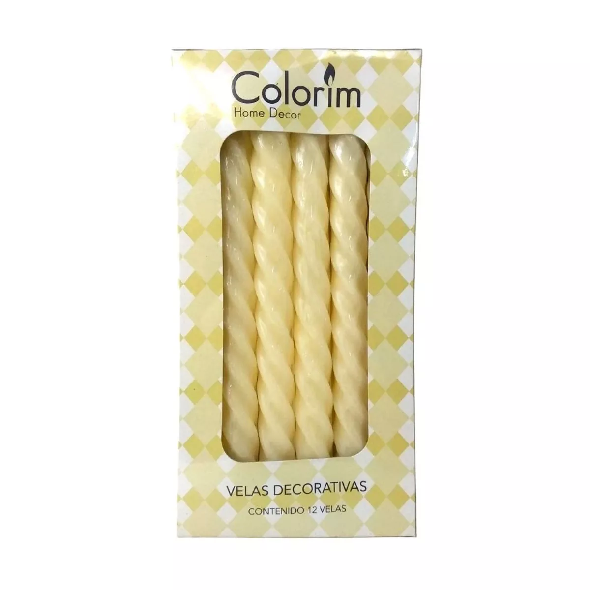 VELA ESPIRAL C/12 CREMA