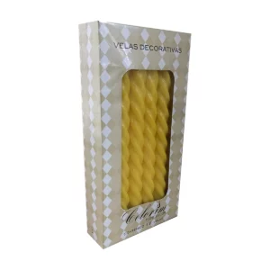 VELA ESPIRAL C/12 AMARILLO
