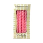 VELA ESPIRAL C/12 PALO DE ROSA