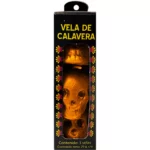 VELA CALAVERA C/3 NARANJA