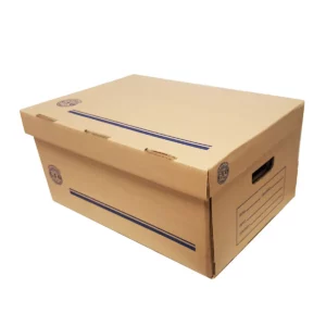 CAJA ARCHIVO MUERTO OFICIO 60X35X25CMS LARGO ATADO DE 2 PZAS.