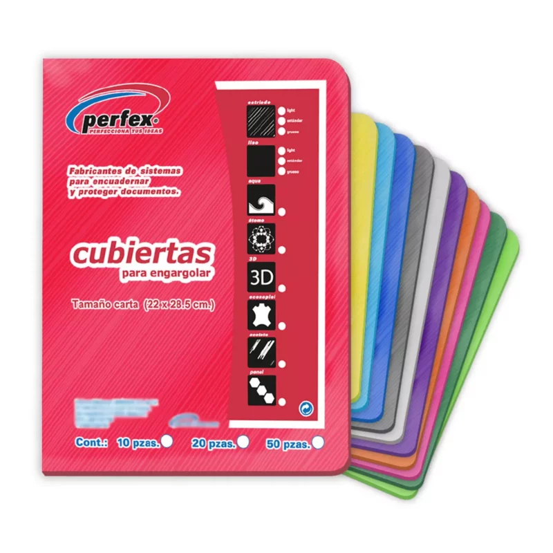 CUBIERTA CARTA ESTRIADA 25JG 14PTS MULTICOLOR