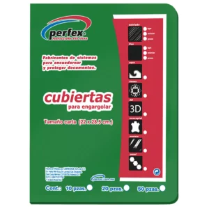 CUBIERTA CARTA LISA 14PTS C/50 VERDE BANDERA