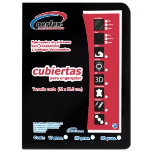 CUBIERTA CARTA LISA 14PTS C/50 NEGRA