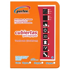 CUBIERTA CARTA LISA 14PTS C/50 NARANJA