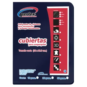 CUBIERTA CARTA LISA 14PTS C/50 AZUL OBSCURO