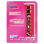 CUBIERTA CARTA ESTRIADA 14PT C/50 ROSA