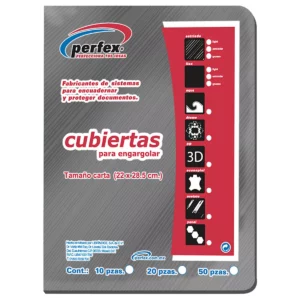 CUBIERTA CARTA ESTRIADA 14PT C/50 HUMO