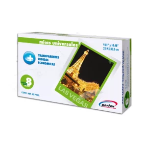 MICA 8MM OFICIO 22.9X36.8CMS ATADO DE 10 PZAS.